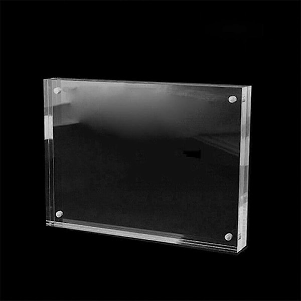 1 st Transparent Fotoram Akryl Magnetisk Displayram Affisch Display Ställ 3/5mm För Rum Skrivbord Heminredning 5mm 10x15cm