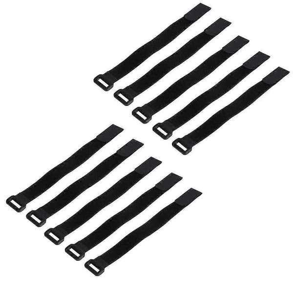 10x 30x2cm Sterk Rc Binde Batteri Ned Gjenbrukbar Stropp Sklisikker Kabelstropp Blå