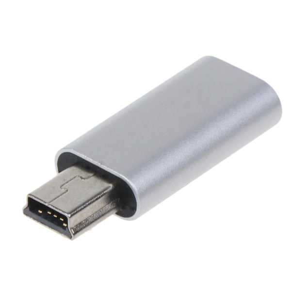 Støtte for USB C til Mini USB-adapterkontakt Lading og datasynkronisering for mp3-spillere,