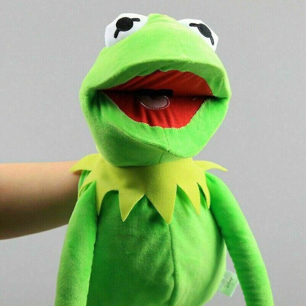 60 cm Kermit The Frog Hånddukke Fuld Krop Plys Legetøj Prop