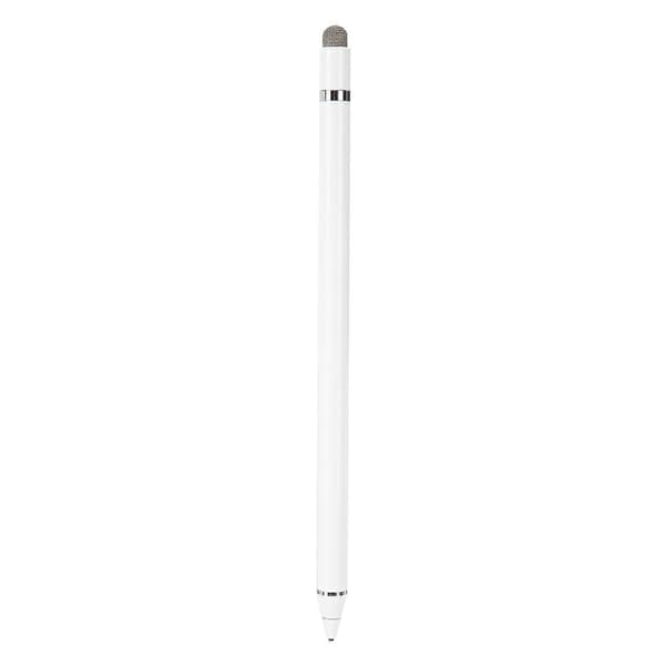 2-i-1 Universal Stylus Penna för IOS/Android - Aktiv Kapacitiv Touch Penna i Vit
