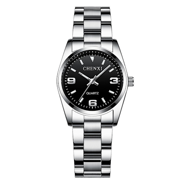 6 Väriä Chenxi Merkki Kellon Luksus Naiset Vapaa-ajan Kellot Vedenkestävä Kellon Naiset Muoti Pukeutua Rhinestone Rannekello Cx021b 003 Black