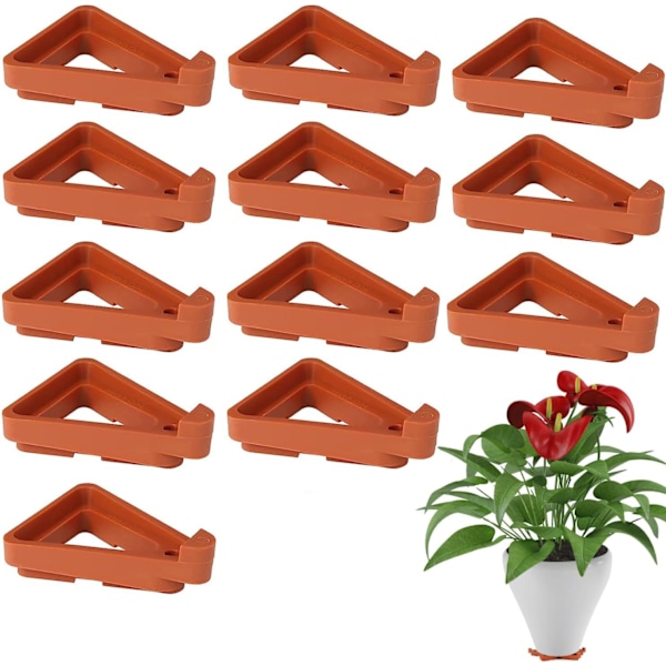 Flower Feet Pots Planters Risers Pot Plastic Triangle Toes Small Invisible Pots for Garden Plants,Indoor Outdoor Gardening Plant