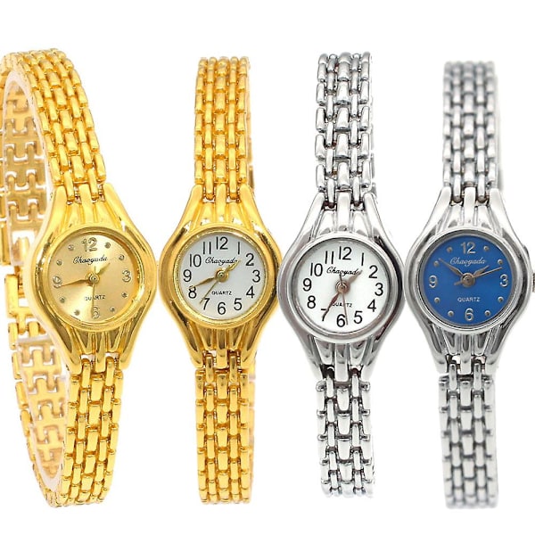 Sødt Dame Armbåndsur Mujer Gyldne Relojes Lille Urskive Quartz Ur Populært Armbåndsur Time Kvinde Damer Elegante Ure Gold 1