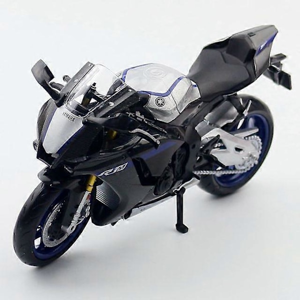 1/12 Mittakaavan Yamaha YZF-R1M Moottoripyörämalli Leikkiauto Seosvalettu Simulaatiomallit Moottoripyörä Kokoelma Koriste Poikien Leikkikalut Lahjat Black