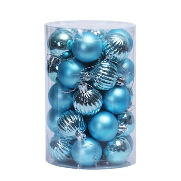 34 st Julgranskulor Set för julgran blå blue