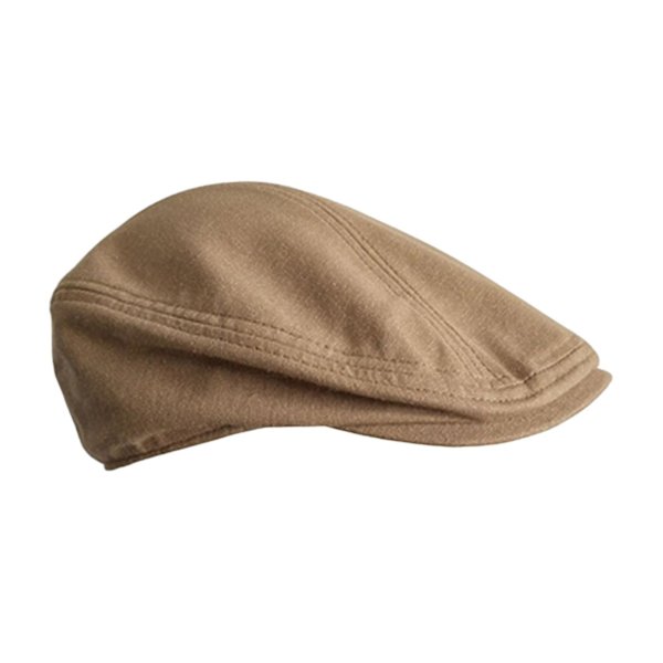 Efterår Vinter Beret Hatte Casual Ottekantet Flad Hat Til Efterår Forår Khaki