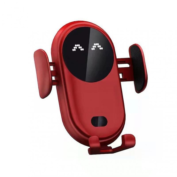 Smart Car Trådlös Laddare Telefonhållare Smart Automatisk Sensor Biltelefonhållare Red