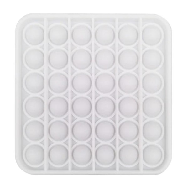 Stuff Certified® Pop It - Fidget Anti Stress Toy Bubble Toy Silicone Square White