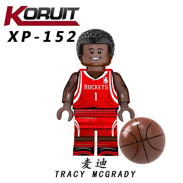 KT1021 G0107 basketbollstjärnor Kobe Curry, Jordan, Dandy James byggsten minifigur XP145-153
