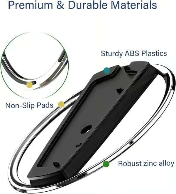 Universal Lodret Stand til PS5/PS5 Slim/PS5 Pro - Skridsikker Base, Pladsbesparende, Anti-Vippe, Anti-Ridse - til PlayStation 5 Konsol (Sort)