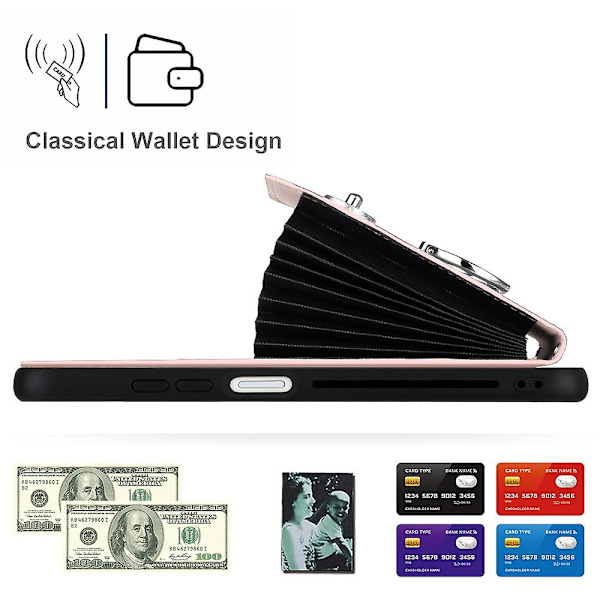 Korttikotelopuhelin Kotelo Xiaomi Redmi Note 12 Pro+ 5G Globalille Pink