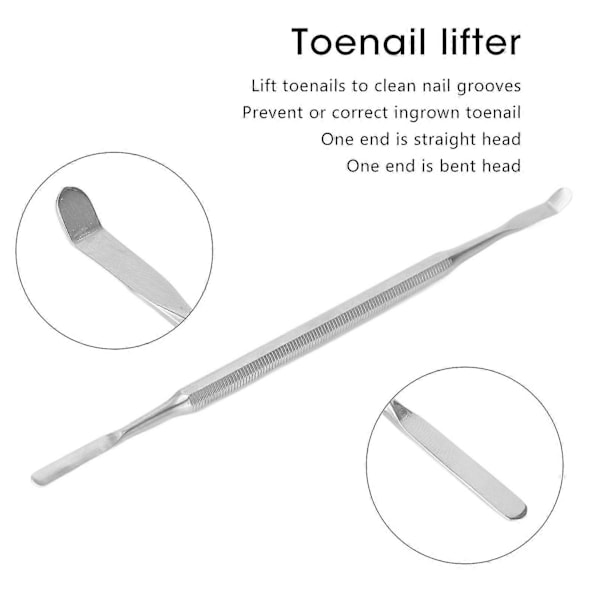Inåtväxt Nagel Verktyg Kit Professionell Rostfritt Stål Inåtväxt Nagel Fil Lyftare Set Pedikyr Verktyg