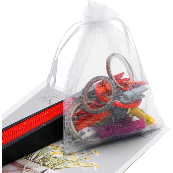 Organzapåsar 7x9 cm 50-pack Vit Vit