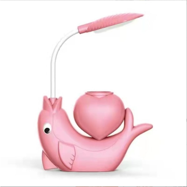 GroupM Cartoon Creative Ladestasjonslampe Student Barn LED Eye Bordlampe Læring Bordlampe