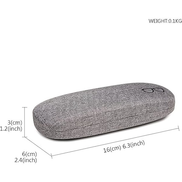 Briller Etui Hard Shell og Fashion Brille Etuier med Rengjøringsklut Brille Etuier for Kvinner og Menn