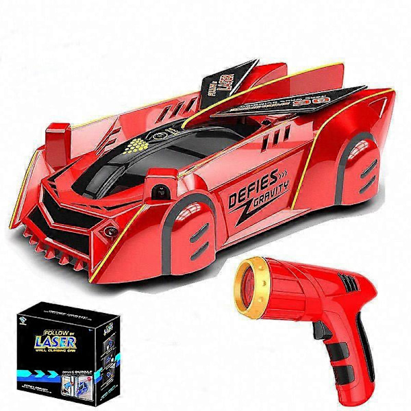 Zero Gravity - Laserohjattu Seinäkiipeilykauko-ohjattava Auto Fg red
