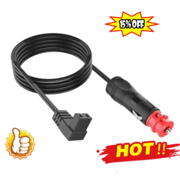 12V Kabel for WAECO CFCDF Kompressorkjøler 2M -Lengde-.