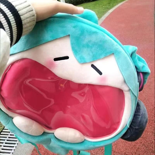 Hatsune Miku Ita Bag Plysch Kvinnor Väska Shool Student Ryggsäck Hatsune Miku Tote Väska Axel Flicka Present