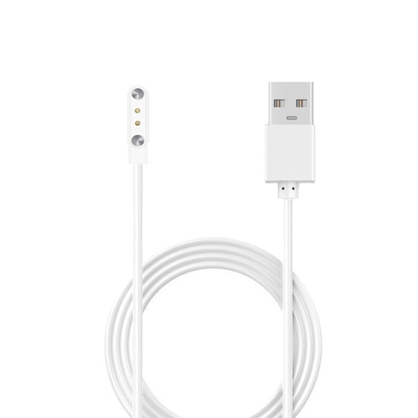 Magnetisk Laddningskabel Dockfäste Basladdare Adapter Stativ för 2-stifts Klocka White 4.0-12.3mm