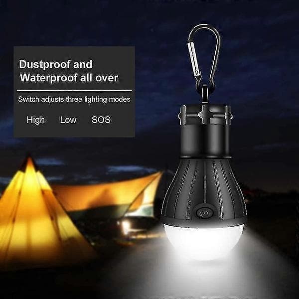 Camping Lantern, Led Camping Lantern, Portable Tent Lantern Lantern Bulb Set-Emergency Cob 150 Lumen Vanntett Campinglys For Campingeventyr