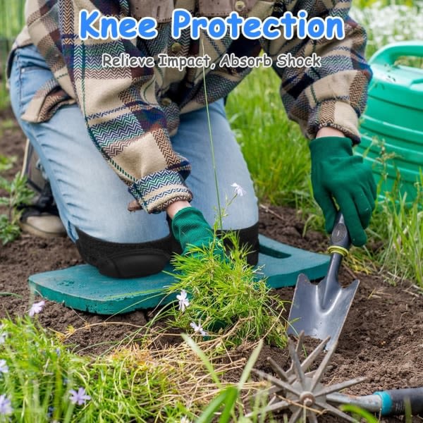 Knæbeskyttere arbejde 1 par 20 mm tykke knæbeskyttere Havearbejde Beskyttende knæbeskyttere til mænd Kvinder L L