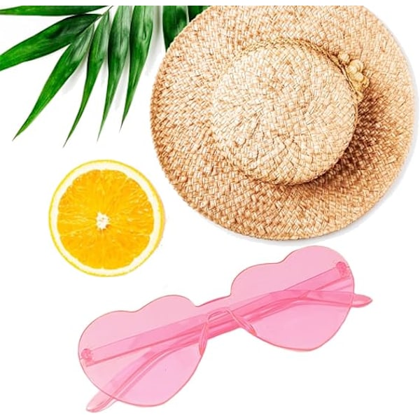 3 kpl sydämenmuotoiset aurinkolasit naisille FashionRimless aurinkolasitVintage Love Heart aurinkolasit silmälasien ostoksia varten BeachOutdoor