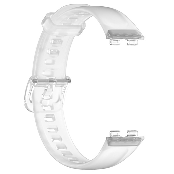 Huawei Band 8 silikoniranneke, vedenpitävä pehmeä kellon ranneke Transparent Type C Huawei Band 8
