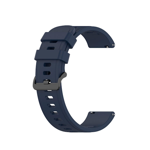 Armband i Mjuk Silikon 20/22mm Smartwatch Rem Ersättningsarmband Tillbehör för Amazfit Gtr 2e/gts 2e/bip/bip U Midnight Blue 22 mm