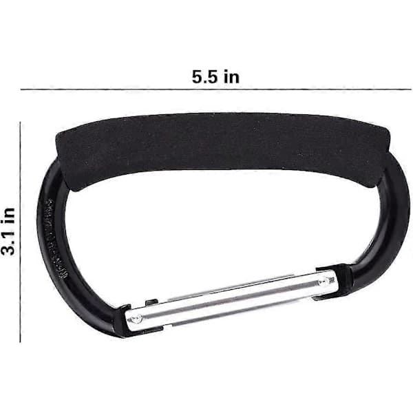 Bæreposeholder Bærehåndtak Verktøy Multipurpose Snap Hook Barnevogn Krok Sett Organizer 2-pakning