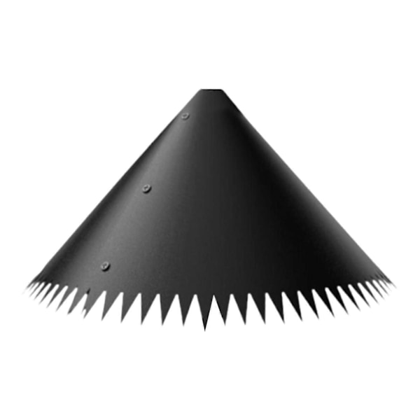 Oravanestosuojus Uudelleenkäytettävä Kiinnike Pysäytin Lintulaudan Tolpalle Suojaava Patio 14 tuumaa Black 14 inch