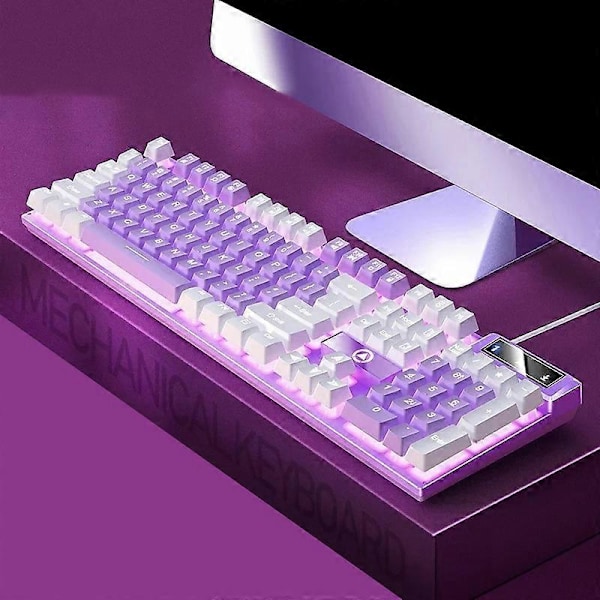 YINDIAO K500 Taustavalaistu Langallinen Peliklaviatuuri Ympäristövalaistus Kotikoneen Klaviatuuri Multicolor Style H