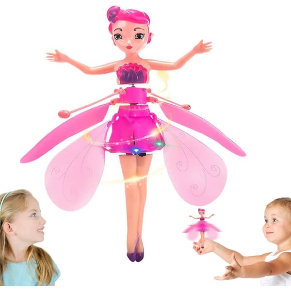 Sensing Flying Fairy Toy, USB Sky Dancer - Pink