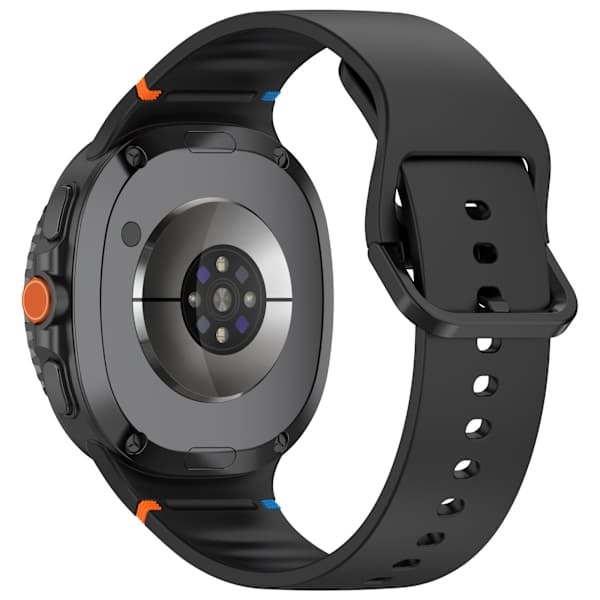 Silikonrem til Samsung Galaxy Watch 8 Svart Svart Black