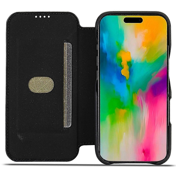 LC.IMEEKE Etui til iPhone 16 Pro Max med Kortholder, Støttefod og Lædercover Multicolor Style B