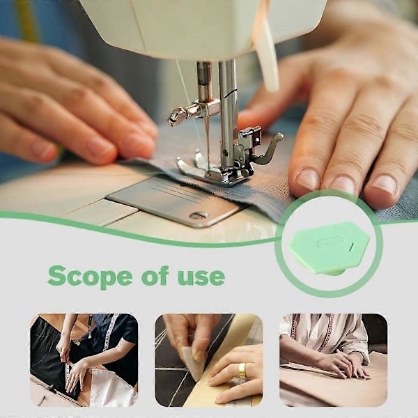 Magnetisk Sömguide för Symaskin, Mångsidig Polygonal Sömguide Hemmermätare med Skala Green