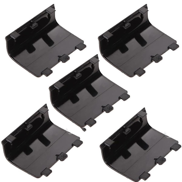 5 stk Batterideksel Erstatningsdeler for Xbox One-kontroller Black