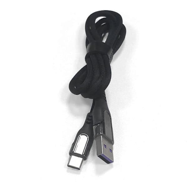 USB-C hurtigopladningskabel 1 meter Sort 1,2 m Sort 1,2 m