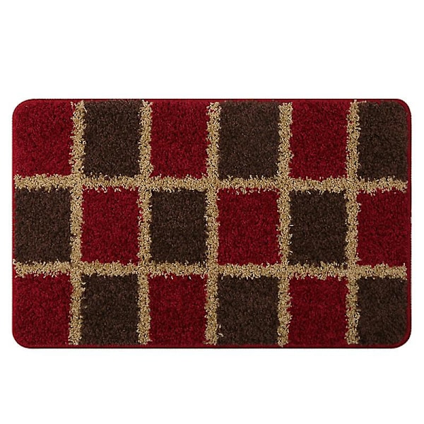 Badrumsmatta Halkfri Absorberande Dusch Badrumsmatta Matta No.b2 Red 60x90cm