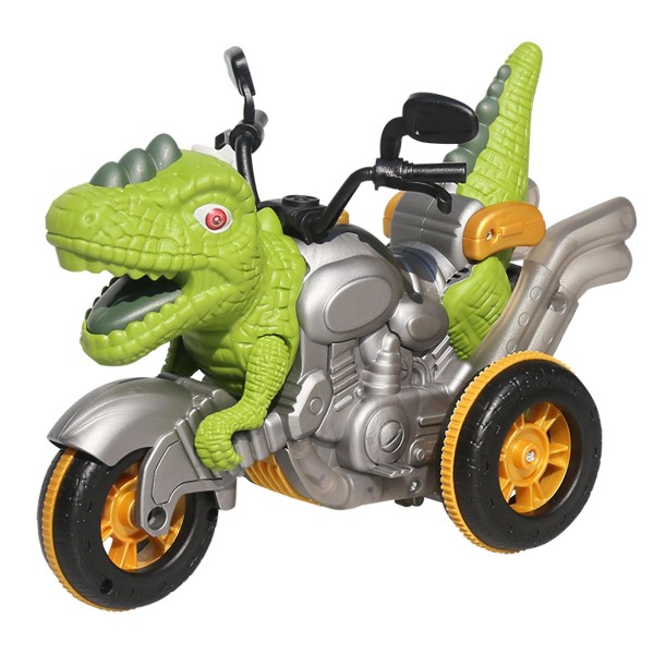 Fjernbetjening Elektrisk Spray Lyd Og Lys Dinosaur Stunt Motorcykel