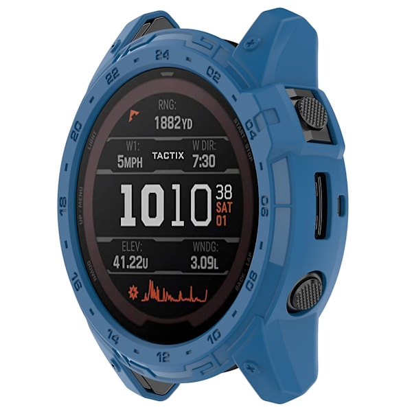 TPU-fodral för Garmin Enduro 2/Tactix 7 med snabbkoppling, ihåligt sportklockfodral Dark blue Style E Other Smartwatch Model