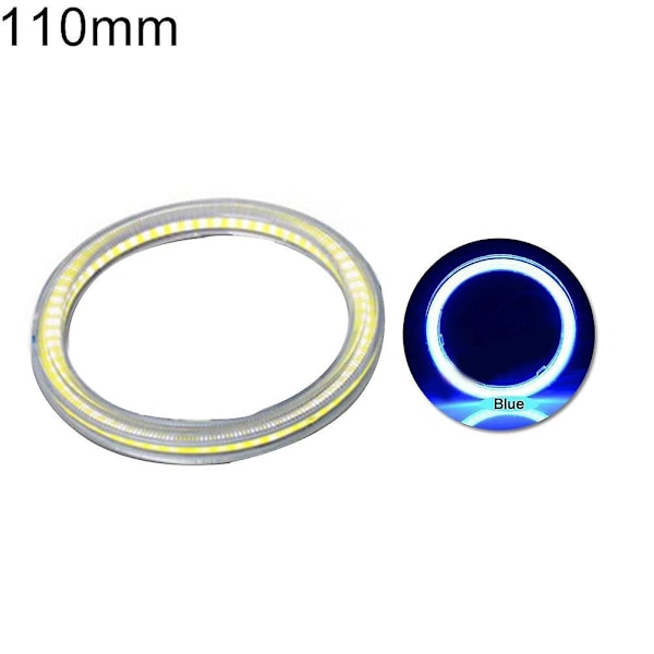 60mm-120mm Bil COB Angel Eye LED Ringljus Huvudljuslampa blue 110mm