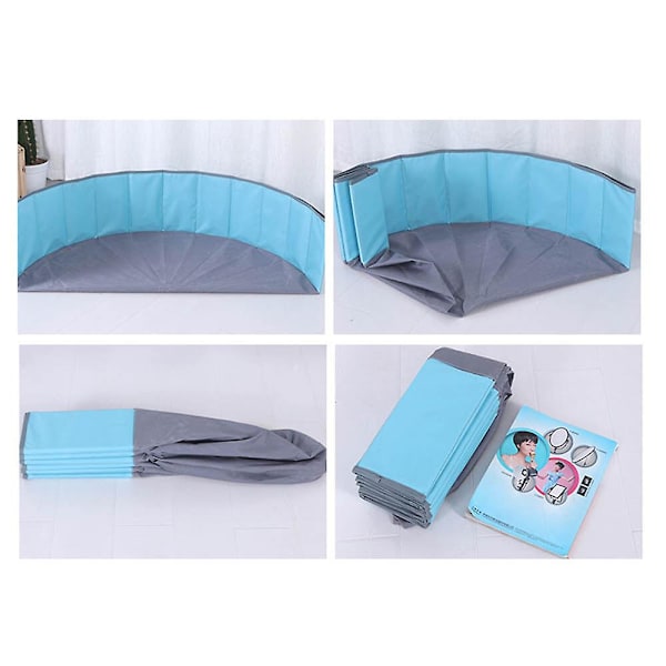 Barnens Havsboll Uppblåsbar Vikbar Pool Spädbarns Lekhus Inomhusleksaker Vikbar Pool Barn Tält, 50% Erbjudande Blue Pool 80*80*26cm