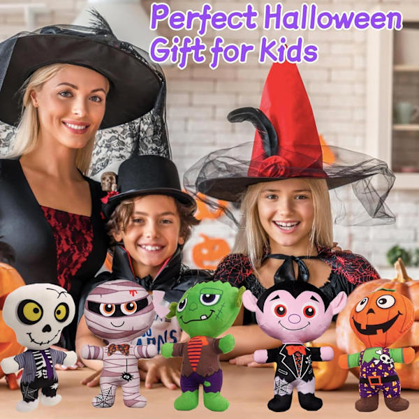 Vampyr plyschleksaker gosedjur, 20 cm söt vampyr plysch mjuk leksak, tecknad Halloween leksak vampyr plyschdocka