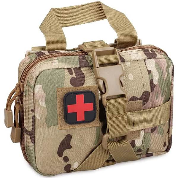 Första hjälpen-kit, taktisk överlevnadsutrustning, Utility Pouch Tactical Medical Pouches, Rip Away Tactical Medical Bag för hemmet Camo
