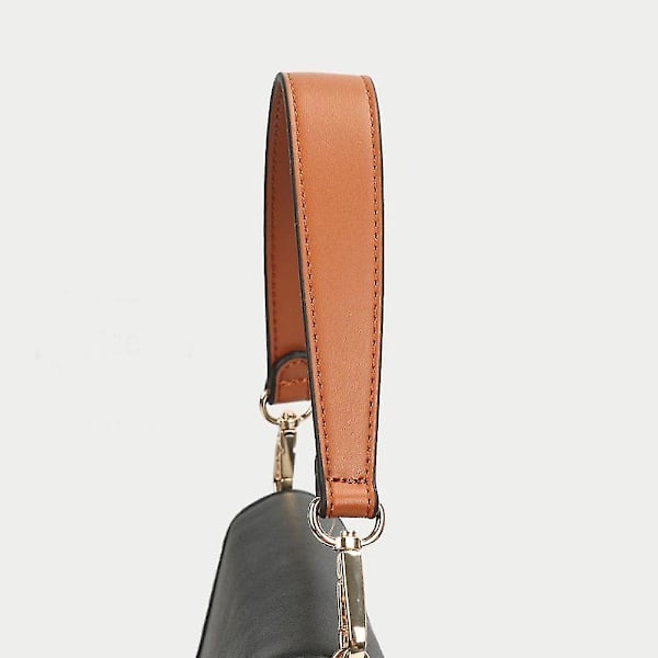 Aito Nahkainen Laukun Olkahihna Käsilaukkujen Kahvat Käsilaukulle Lyhyt Laukun Olkahihna Brown 36CM