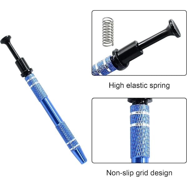 4-klo gripverktyg med penetrerande kulgrepp - (3-pack, blå)