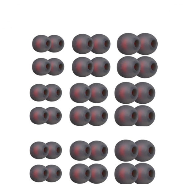 Silicone Ear Pads for 4.5-6mm In-Ear Headphones 3 Sizes 18 Pairs Gray