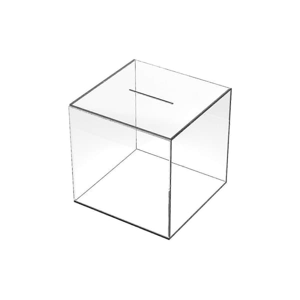 1 stk. Klar sparegris for voksne - Akrylpenge-tips endringsboks for budsjettering og sparing S Cube