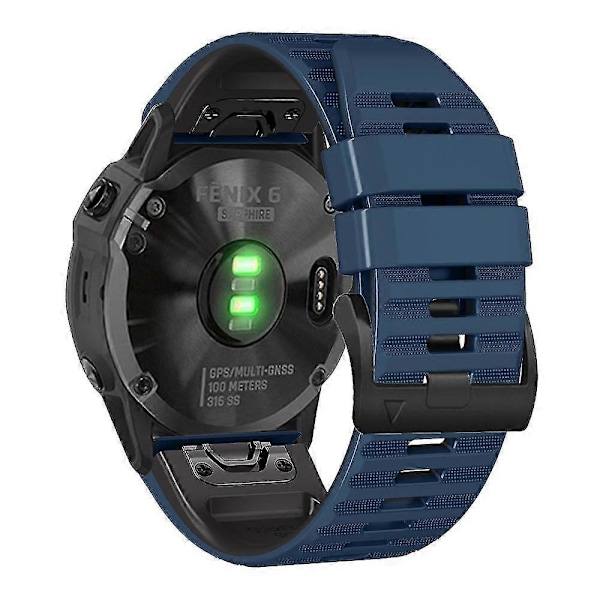 Garmin Tactix Delta/enduro -kellolle sopiva vaakaraidallinen silikoninen ranneke Multicoloured D